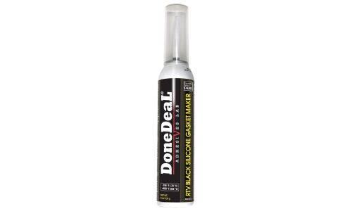 Герметик-прокладка DoneDeal RTV Black Silicone Gasket Maker, силиконовый, термостойкий (до +345°C), чёрный, баллон 226г, арт. DD6715