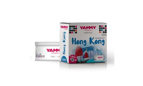 Ароматизатор на торпедо Yammy Hong Kong (Гонконг), меловой, баночка, арт. CS101