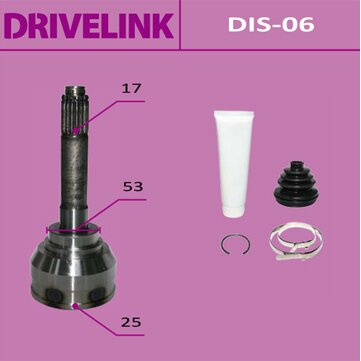 

ШРУС DRIVELINK 25x53x17 (1/10