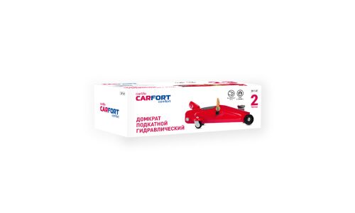Домкрат гидравлический подкатной Carfort, 2000кг, подъем 135-330мм, сумка
