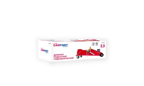 Домкрат гидравлический подкатной Carfort, 2300кг, подъем 140-350мм, сумка