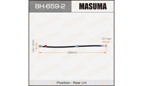 Шланг тормозной Masuma для Nissan Almera, задний, левый, арт. BH-659-2