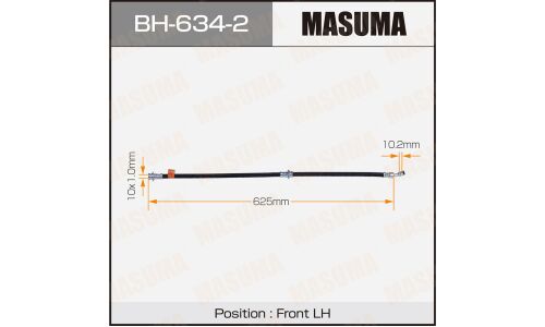 Шланг тормозной Masuma для Nissan Juke, передний, левый, арт. BH-634-2