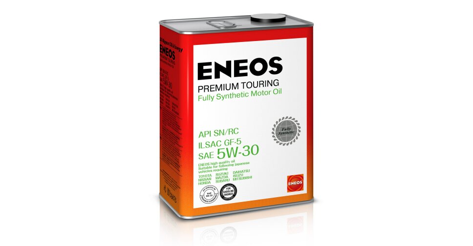 Масло моторное Eneos Premium Touring 5w30 синтетическое, API SN, ILSAC ...