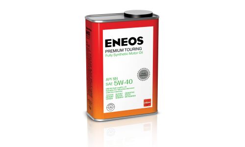 Масло моторное Eneos Premium Touring 5w40, синтетическое, API SN, для бензинового двигателя, 1л, арт. 8809478942148