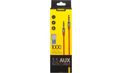 Аудиокабель AUX ReMax, для подключения к автомагнитоле, mini jack 3.5 (M) – mini jack 3.5 (M), длина 1м, арт. RL-L100