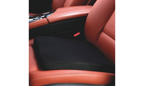 Подушка водителя CARFORT с памятью формы ортопедическая 400x400x50мм, чёрная, арт. TP-0101