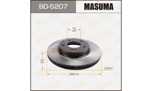 Тормозной диск Masuma передний, арт. BD-5207