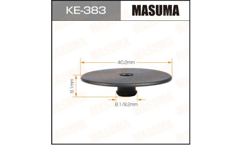 Клипса крепёжная фиксатора напольного покрытия Masuma, для Audi, Skoda, Volkswagen, арт. KE-383