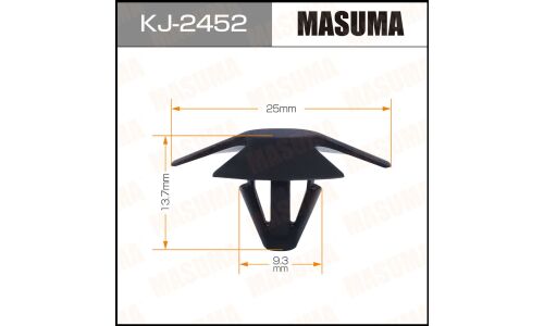 Клипса крепёжная шумоизоляции капота Masuma, для Toyota, арт. KJ-2452