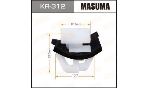Клипса крепёжная порогов Masuma, для Hyundai, KIA, арт. KR-312
