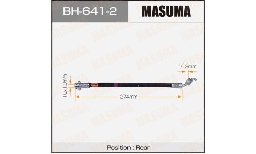 Шланг тормозной MASUMA N- /rear/ MURANO Z50 LH