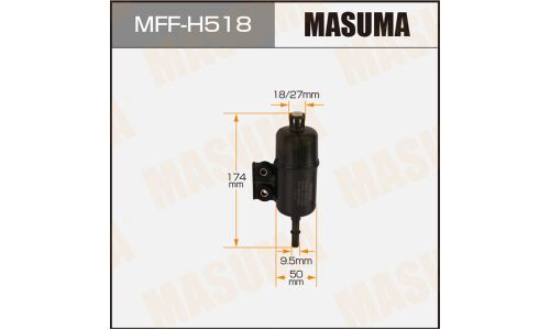 Фильтр топливный Masuma, арт. MFF-H518