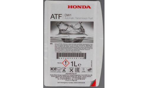 Масло трансмиссионное Honda ATF DW-1 синтетическое, 1л, арт. 0826899901HE