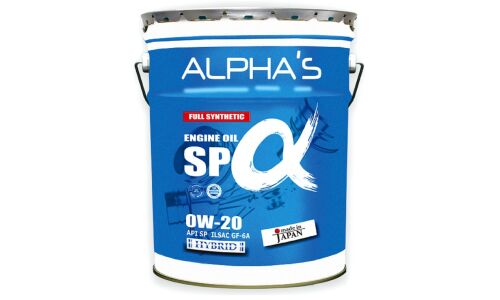 Масло моторное ALPHA'S 0w20 синтетическое, API SP, ILSAC GF-6A, для бензинового двигателя, 20л, арт. 809446