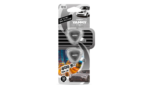 Ароматизатор в дефлектор Yammy New Car (Новая машина), жидкий, клипса, арт. F018