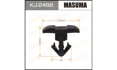 Клипса крепёжная уплотнителей капота Masuma, для Lexus, Toyota, арт. KJ-2488