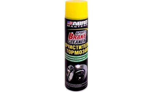 Очиститель тормозных механизмов ABRO Masters Brake & Parts Cleaner, от пыли, смазки и технических жидкостей, аэрозоль 650мл (+трубка), арт. BC-810