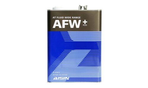Масло трансмиссионное Aisin AT Fluid Wide Range AFW+ полусинтетическое, универсальное, 4л, арт. ATF6004