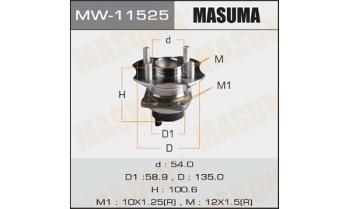 Ступица колеса Masuma, задняя, для Toyota Corolla, арт. MW-11525