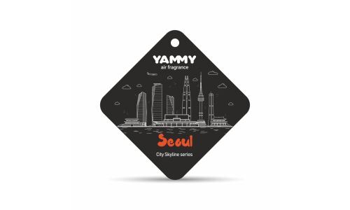 Ароматизатор подвесной Yammy City Skyline Seoul (Сеул), картон с пропиткой, арт. CSP02