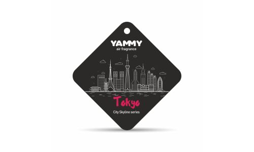 Ароматизатор подвесной Yammy City Skyline Tokyo (Токио), картон с пропиткой, арт. CSP03