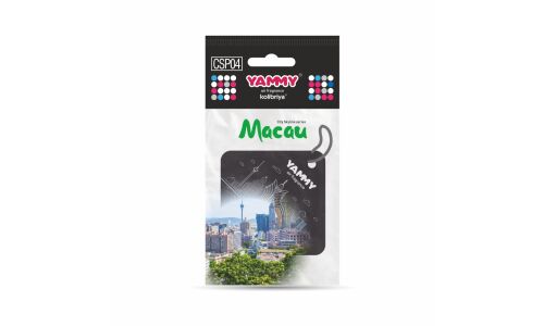 Ароматизатор подвесной Yammy City Skyline Macau (Макао), картон с пропиткой, арт. CSP04