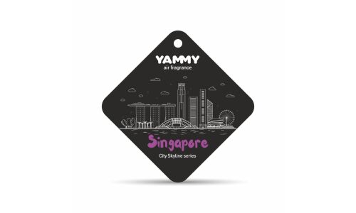 Ароматизатор подвесной Yammy City Skyline Singapore (Сингапур), картон с пропиткой, арт. CSP05