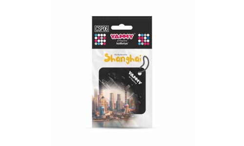Ароматизатор подвесной Yammy City Skyline Shanghai (Шанхай), картон с пропиткой, арт. CSP06