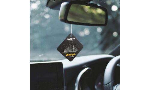 Ароматизатор подвесной Yammy City Skyline Shanghai (Шанхай), картон с пропиткой, арт. CSP06