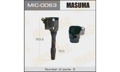 Катушка зажигания Masuma, для BMW 1-Series / 2-Series / 3-Series / X1 (B38B15 / B48B20 / B58B30), арт. MIC-0063
