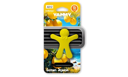 Ароматизатор в дефлектор Yammy FragraMates Lemon Squash (Лимонная свежесть), полимерный, арт. A012