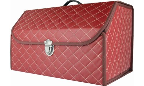 Органайзер Carfort Cube 100, в багажник, 510х280х300мм, коричневый, с прострочкой, арт. CF-9100