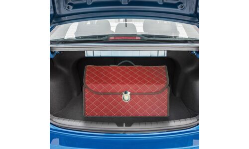 Органайзер Carfort Cube 100, в багажник, 510х280х300мм, коричневый, с прострочкой, арт. CF-9100