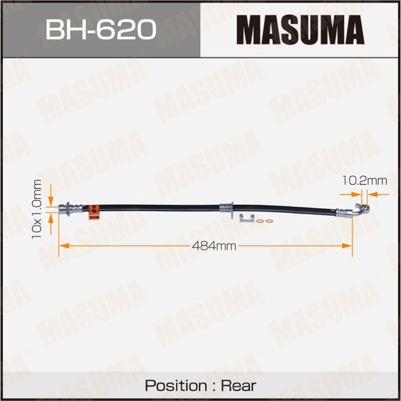 

Шланг тормозной MASUMA H-/rear/ CR-V/ RD#
