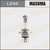 Лампа галогенная Masuma Clearglow H4 (P43t, T16), 24В, 75/70Вт, 3000К, 1 шт, арт. L242
