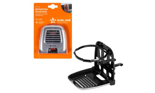 Подстаканник Airline, в дефлектор, складной, чёрный/серый, арт. ACH-D-001