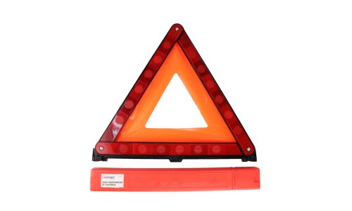 Знак аварийной остановки Carfort, ГОСТ, на ножках, в пластиковом боксе