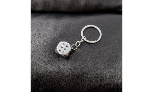 Брелок на ключи (игральная кость), металл