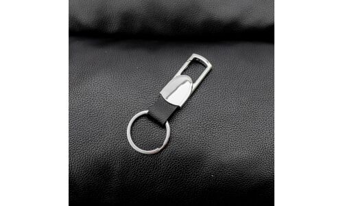 Брелок на ключи (карабин с кожаным ремешком)