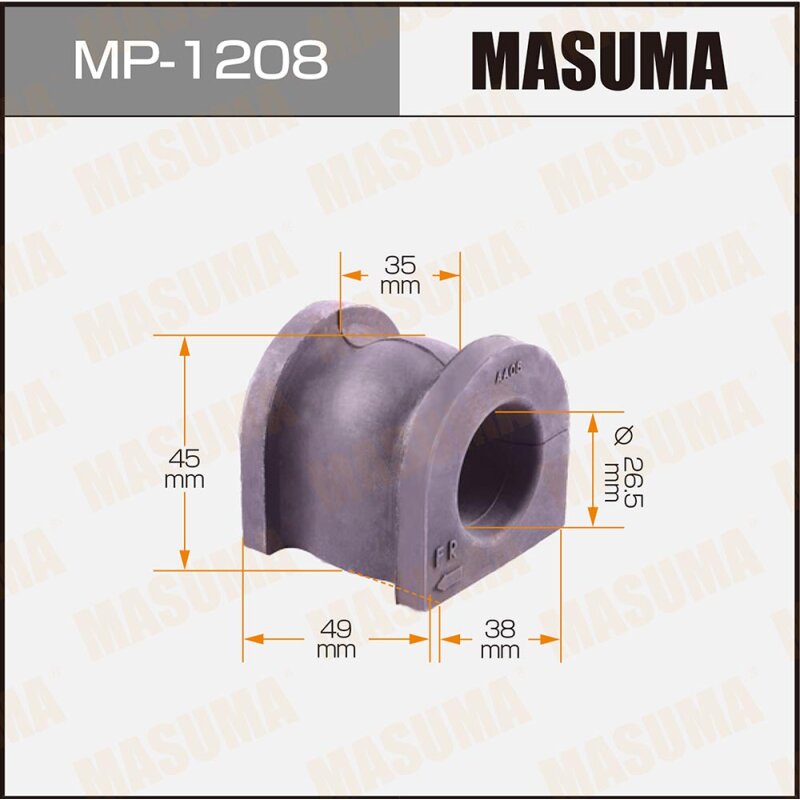 

Втулка стабилизатора MASUMA /front/ ACCORD / CL7, CL9