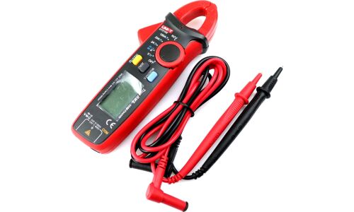 Токовые клещи (мультиметр) UNI-T UT210E, AC/DC, питание 2xААА, ударопрочный корпус, сумка
