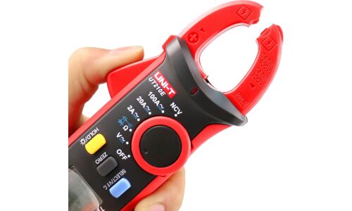 Токовые клещи (мультиметр) UNI-T UT210E, AC/DC, питание 2xААА, ударопрочный корпус, сумка