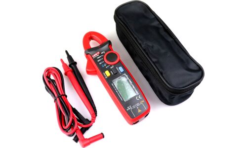 Токовые клещи (мультиметр) UNI-T UT210E, AC/DC, питание 2xААА, ударопрочный корпус, сумка