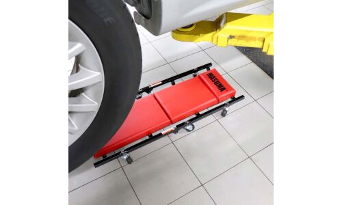 Лежак механика MASUMA подкатной, складной, размер 380х105х930мм