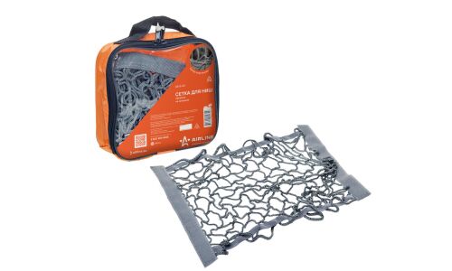 Сетка багажная Airline, 250x550мм, на липучках, серая, арт. AS-S-03