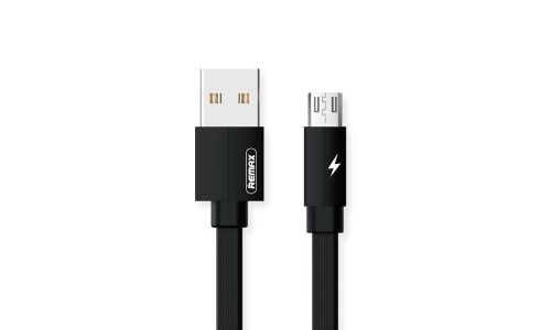 Кабель для мобильных устройств Remax Kerolla Data Cable, с USB на MicroUSB, 2м, чёрный арт. RC-094m