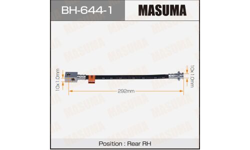 Шланг тормозной Masuma для Nissan Fuga, задний, правый, арт. BH-644-1