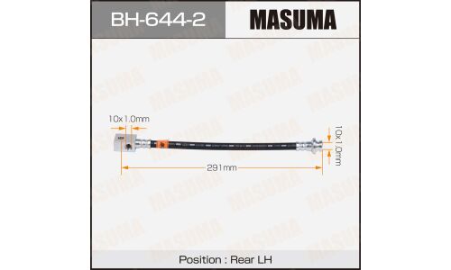 Шланг тормозной Masuma для Nissan Fuga, задний, левый, арт. BH-644-2