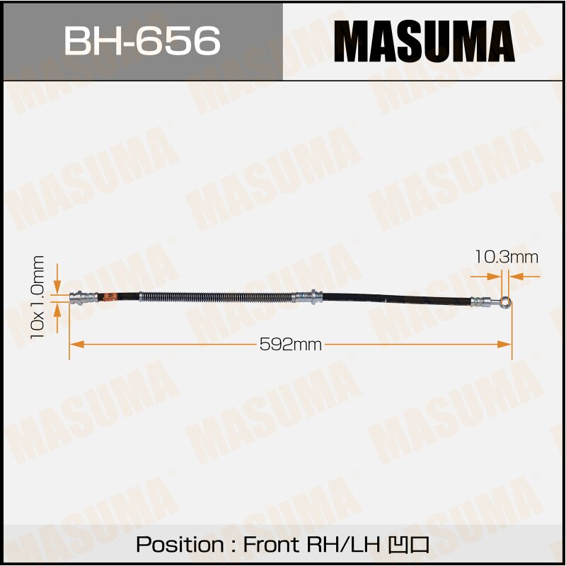 

Шланг тормозной MASUMA M- /front/ OUTLANDER / CU2W, CU5W
